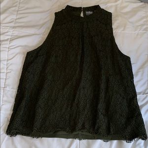 Green lace top